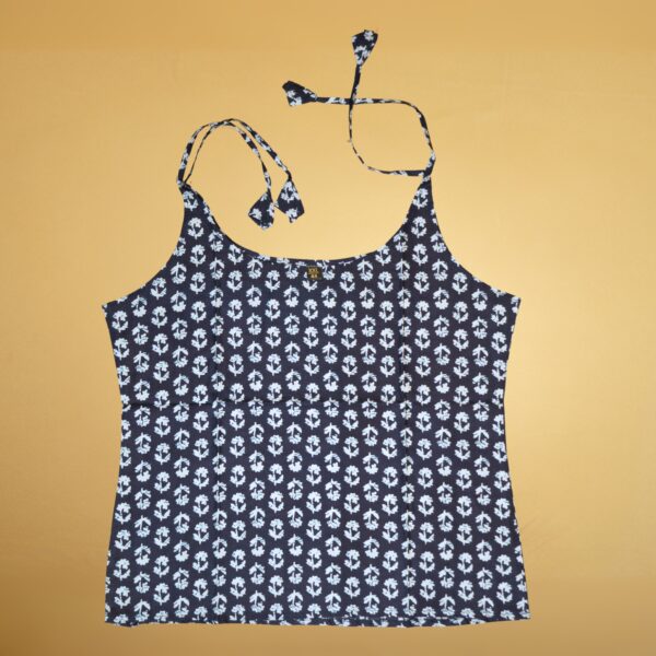 Women's Printed Sleeveless Crop Top